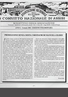 Bollettino della Associazione Ass. Nazionale degli ex alunni del Convitto Nazionale di Assisi