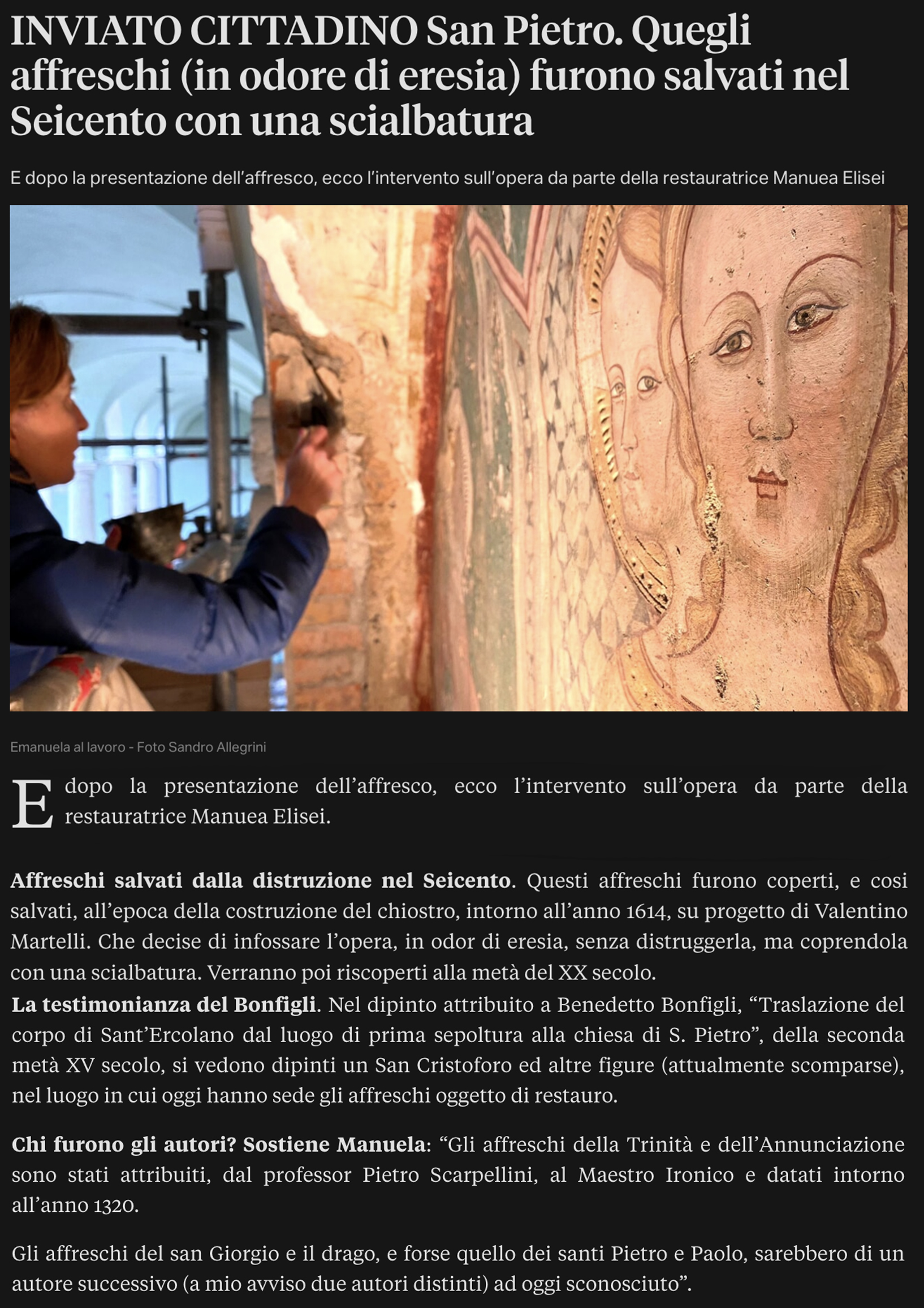 Perugiatoday – INVIATO CITTADINO <br> Sandro Francesco Allegrini